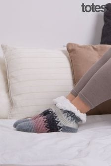 Totes Multi Ladies Crop Chenille Knitted Slipper Socks (694275) | 100 zł
