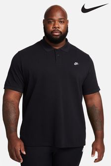 Черный - Рубашка поло с короткими рукавами Nike Club (694523) | €44