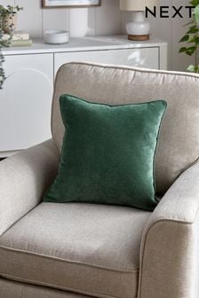 Dark Green 45 x 45cm Soft velour Cushion (695054) | €12