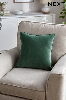 Dark Green 45 x 45cm Soft Velour Cushion