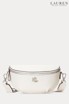 White - Lauren Ralph Lauren Marcy Leather Belt Bag (695143) | kr4 740