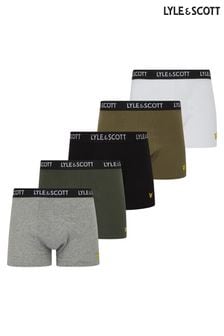 Lyle & Scott Miller Underwear Black Trunks 5 Pack (695654) | TRY 1.777