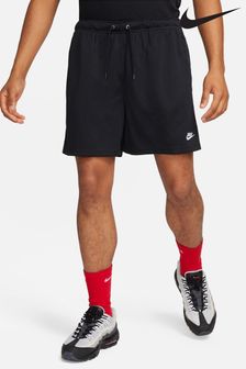 Schwarz - Nike Club Flow Shorts mit Netzstoff (695933) | 62 €