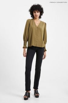French Connection Crepe V-Neck Blouse (696449) | €77