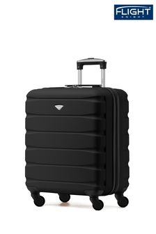 Flight Knight 56x45x25cm EasyJet Overhead 4 Wheel ABS Hard Case Cabin Carry On Hand Black Luggage (696632) | €69