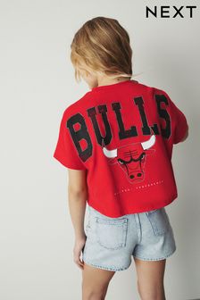 Red Chicago Bulls NBA Boxy Graphic T-Shirt (3-16yrs) (696863) | €21.50 - €28