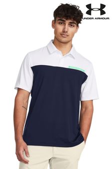 Marineblau/Weiss - Under Armour Golf T2g Colour Block Polo Shirt (697147) | 70 €