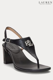 Lauren Ralph Lauren Black Westcott Heeled Sandals (698169) | $253