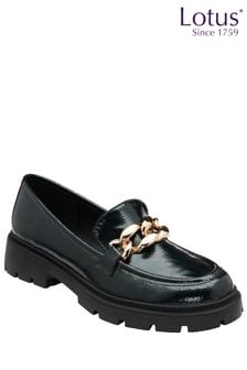 Lotus Green Patent Loafers (698942) | 3,433 UAH
