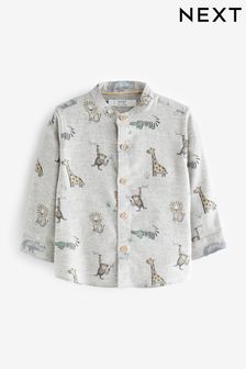 Grey Animal Print Shirt (3mths-7yrs) (698956) | €13 - €15