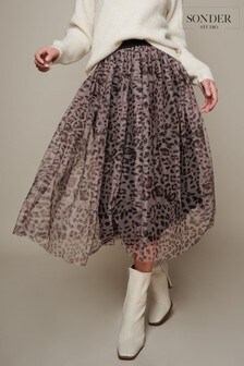 Jupe Sonder en tulle Studio motif animal