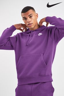 Lila vijolična - Pulover s kapuco Nike Club (699247) | €34