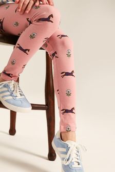 Joules Dee Dee Pink Horse Print Leggings (699479) | €21 - €24