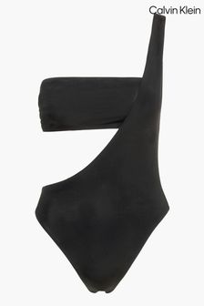 Calvin Klein Core Neo Archive One-Shoulder-Badeanzug, Schwarz (699650) | 101 €