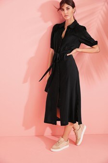 Robe chemise mi-longue