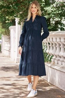 Niebieska sukienka sztruksowa Aspiga Liv (69F185) | 416 zł