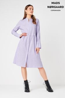 Mads Norgaard Purple Crinckle Pop Dupina Dress (6F1750) | 501 zł