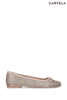 Carvela Gold Lily Ballerina Shoes (6QP934) | kr1 080