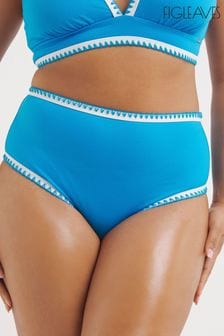 Figleaves Blue Frida High Waist Bikini Briefs (700273) | ₪ 101