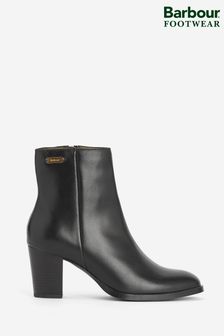 Barbour® Black Amelia Leather Heeled Chelsea Boots (701264) | $410