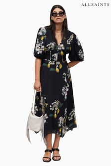 AllSaints Black Aspen Eugenia Dress (701624) | NT$11,150
