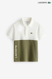 Lacoste Childrens Color Block Logo Polo Shirt (702435) | 351 SAR - 383 SAR