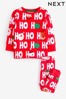 Red HoHoHo Christmas Snuggle Pyjamas (9mths-12yrs) (703001) | $26 - $36