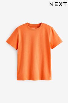 Ярко-оранжевый - Хлопковая футболка с короткими рукавами (3-16 лет) (703550) | €5 - €9
