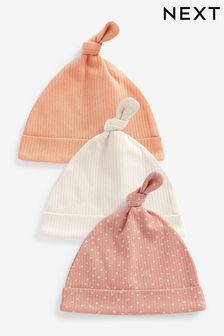 Caramel Baby Tie Top Hat 3 Packs (0-18mths) (704035) | 22 QAR