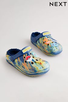 ブルー マーブル - Pokemon Warm Lined Slipper Clog (704274) | ￥3,300 - ￥3,890