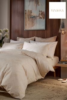 Vantona Cream Luton Jacquard Duvet Cover and Pillowcase Set (704362) | €53 - €112