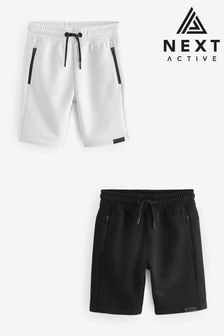 Black/Grey 2 Pack Sports Shorts (4-16yrs) (704786) | KRW38,400 - KRW59,800