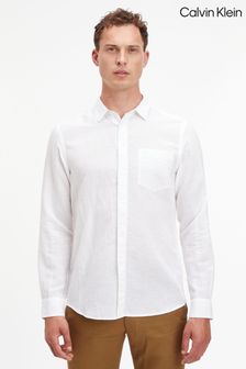 Calvin Klein Linen Cotton Regular Fit White Shirt (705312) | 134 €