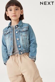 Mid Blue Denim Heart Western 100% Cotton Jacket (3-16yrs) (705445) | $28 - $39