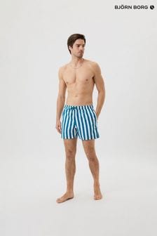 Bjorn Borg Borg Print Blue Swim Shorts (705451) | SGD 92