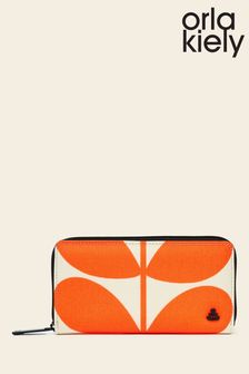 Orla Kiely Orange Forget Me Not Wallet (705573) | KRW181,500