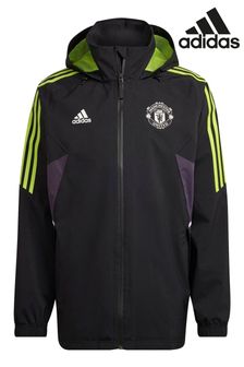 Черный - Manchester United спортивная куртка-дождевик Adidas European Training (705787) | €172