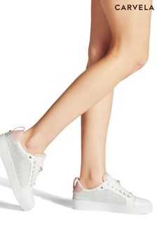 Carvela Joyful Diamante White Trainers (706227) | ‏598 ‏₪