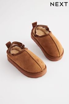 Boys Slippers UK 4 EU 20.5 Slip On Plain Next Ukraine