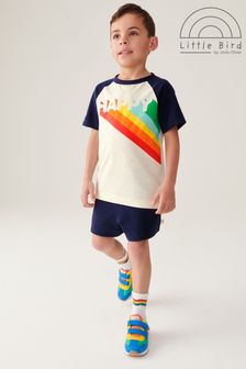 Little Bird by Jools Oliver Navy Happy T-Shirt and Short Set (707439) | ￥2,820 - ￥3,880
