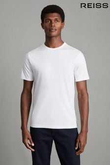 Reiss Vetiver Day Mercerised Cotton Crew Neck T-Shirt (707724) | NT$2,880