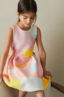 Reiss Multi Trinny 9-13 yrs Pleated Scuba Dress (707903) | $106