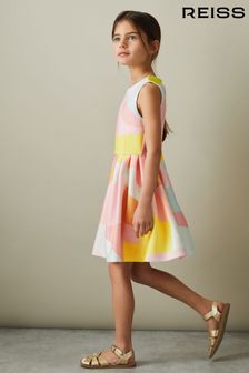 Reiss Multi Trinny Junior Pleated Scuba Dress (708119) | OMR41