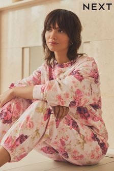 Pink Floral 100% Cotton Long Sleeve Pyjamas (708514) | $39