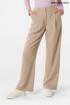 Forever New Natural Lyla Wide Leg Trousers (708597) | €31