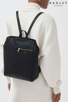 Radley London Black Pockets Icon Medium Zip=Top Backpack