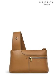 Radley London Brown Pockets Icon Small Zip-Top Cross-Body Bag (710387) | SGD 346