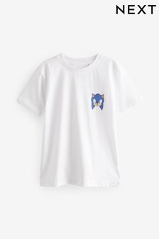 White Sonic Short Sleeve Small Graphic T-Shirt (3-16yrs) (710729) | €9 - €14