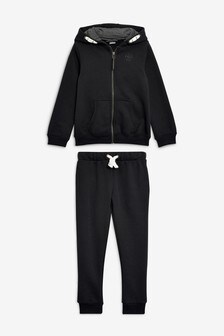 Schwarz - Schulset aus Kapuzensweatshirt und Jogginghose (3-16yrs) (715154) | 25 € - 32 €