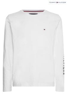 Tommy Hilfiger Long Sleeve White T-Shirt (715628) | 272 QAR